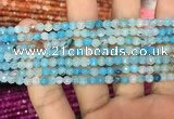 CAA2842 15 inches 4mm faceted round fire crackle agate beads wholesale