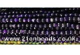 CAA2881 15 inches 6mm faceted round fire crackle agate beads wholesale