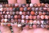 CAA2897 15 inches 6mm faceted round fire crackle agate beads wholesale