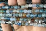 CAA2926 15 inches 6mm faceted round fire crackle agate beads wholesale