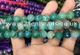 CAA3046 15 inches 10mm faceted round fire crackle agate beads wholesale