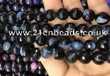 CAA3097 15 inches 10mm faceted round fire crackle agate beads wholesale