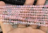 CAA3275 15 inches 4mm faceted round agate beads wholesale