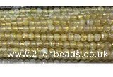 CAA3291 15 inches 6mm faceted round agate beads wholesale