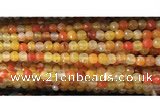 CAA3292 15 inches 6mm faceted round agate beads wholesale