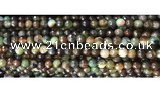 CAA3298 15 inches 6mm faceted round agate beads wholesale