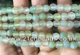 CAA3306 15 inches 6mm faceted round agate beads wholesale