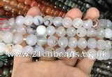 CAA3362 15 inches 10mm faceted round agate beads wholesale