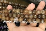 CAA3378 15 inches 10mm faceted round agate beads wholesale