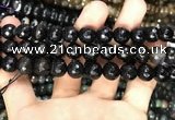 CAA3381 15 inches 10mm faceted round agate beads wholesale