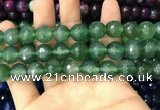 CAA3406 15 inches 12mm faceted round agate beads wholesale