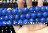 CAA3435 15 inches 14mm faceted round agate beads wholesale