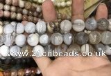 CAA3452 15 inches 16mm faceted round agate beads wholesale