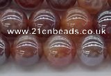 CAA3502 15.5 inches 8mm round AB-color fire agate beads wholesale