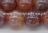 CAA3504 15.5 inches 12mm round AB-color fire agate beads wholesale