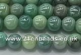 CAA3515 15.5 inches 4mm round AB-color grass agate beads wholesale