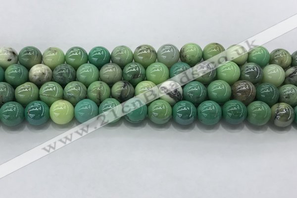 CAA3518 15.5 inches 10mm round AB-color grass agate beads wholesale