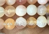 CAA3531 15.5 inches 4mm round pink botswana agate beads