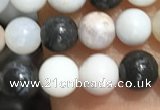 CAA3575 15.5 inches 4mm round parral dendrite agate beads