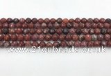 CAA3628 15.5 inches 4mm faceted round Portuguese agate beads