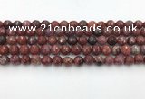 CAA3629 15.5 inches 6mm faceted round Portuguese agate beads