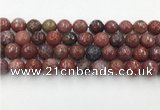 CAA3632 15.5 inches 12mm faceted round Portuguese agate beads