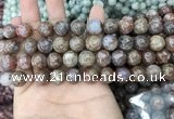 CAA3636 15.5 inches 4mm round flower agate beads wholesale