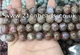 CAA3639 15.5 inches 10mm round flower agate beads wholesale