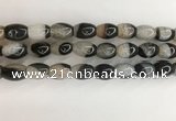 CAA3785 15.5 inches 10*14mm rice agate druzy geode beads