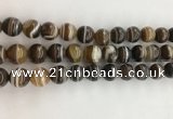 CAA3801 15.5 inches 10mm round line agate beads wholesale