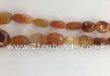 CAA3810 15.5 inches 13*18mm - 15*20mm faceted freeform red agate beads