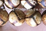 CAA3858 15 inches 8mm round tibetan agate beads wholesale