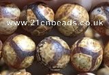 CAA3864 15 inches 8mm round tibetan agate beads wholesale