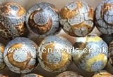 CAA3865 15 inches 8mm round tibetan agate beads wholesale