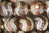 CAA3867 15 inches 8mm round tibetan agate beads wholesale