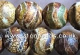 CAA3868 15 inches 8mm round tibetan agate beads wholesale