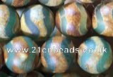 CAA3880 15 inches 8mm round tibetan agate beads wholesale