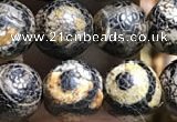 CAA3885 15 inches 8mm round tibetan agate beads wholesale