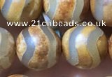 CAA3894 15 inches 10mm round tibetan agate beads wholesale