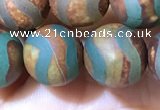 CAA3898 15 inches 10mm round tibetan agate beads wholesale