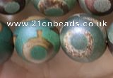 CAA3908 15 inches 10mm round tibetan agate beads wholesale