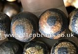 CAA3910 15 inches 10mm round tibetan agate beads wholesale