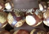 CAA3913 15 inches 10mm round tibetan agate beads wholesale