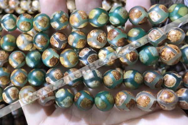 CAA3915 15 inches 10mm round tibetan agate beads wholesale