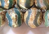CAA3922 15 inches 12mm round tibetan agate beads wholesale