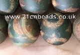 CAA3926 15 inches 12mm round tibetan agate beads wholesale