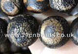 CAA3927 15 inches 12mm round tibetan agate beads wholesale