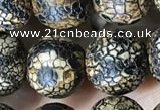 CAA3928 15 inches 12mm round tibetan agate beads wholesale