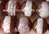 CAA3931 15 inches 8mm round tibetan agate beads wholesale