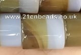 CAA3937 15.5 inches 15*18mm tube Madagascar agate beads wholesale